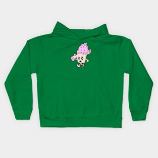 Retro Ice Cream with Sprinkles Kids Hoodie